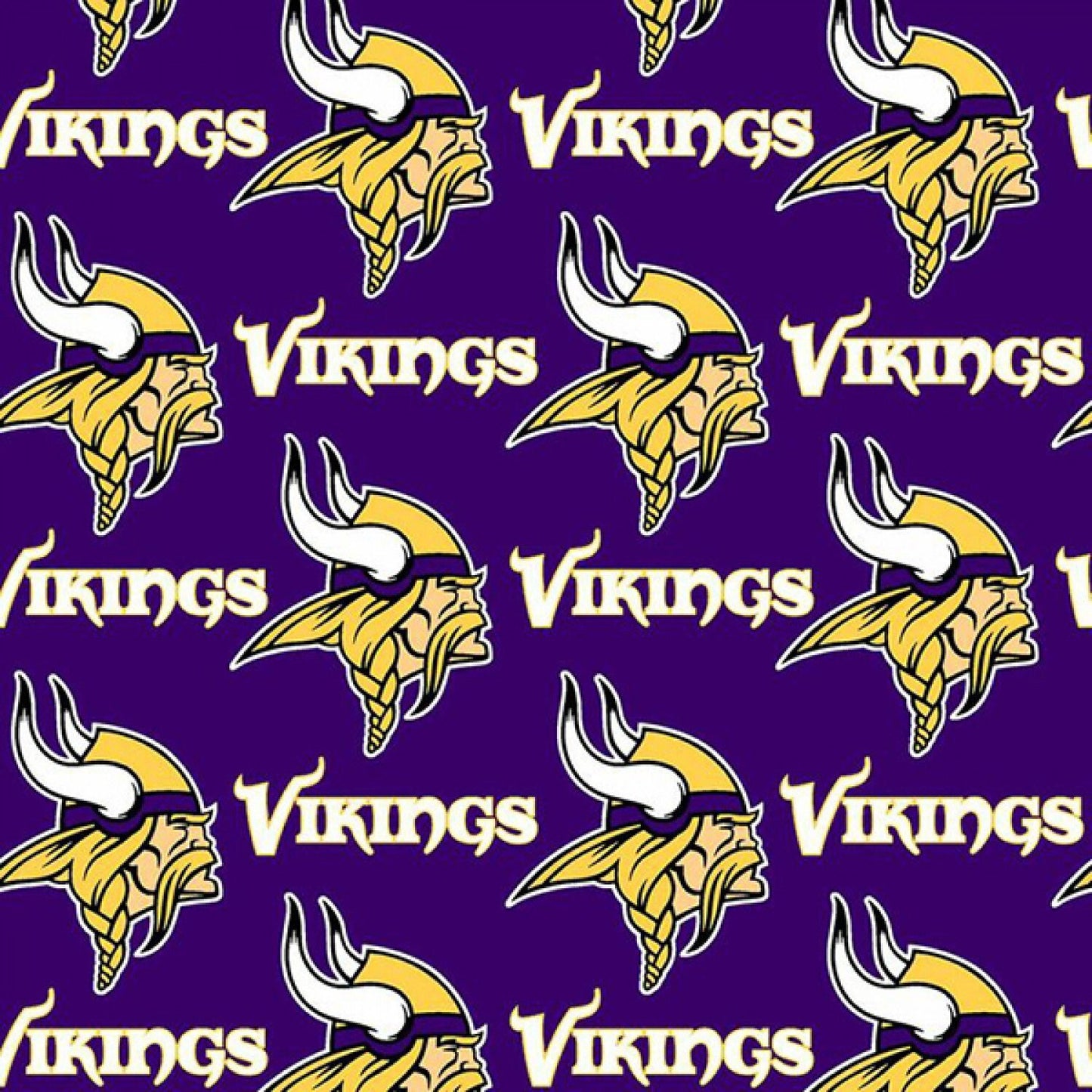 Licensed NFL Football Minnesota Vikings Cotton 60" 6456-D Cotton Woven Fabric