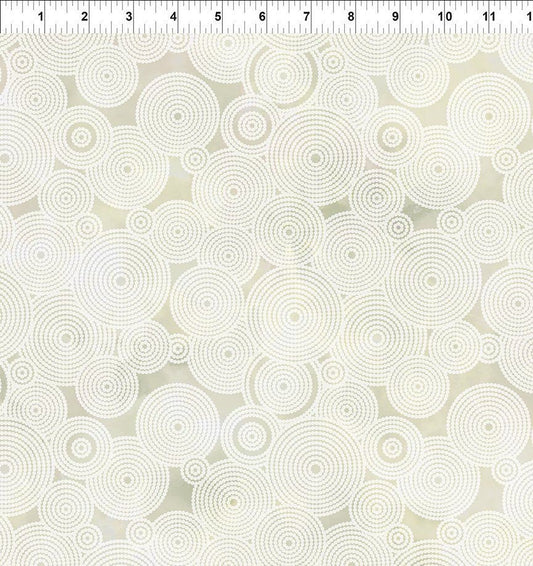 Floragraphix V by Jason Yenter Circles Cream 8fge-4 Cotton Woven Fabric