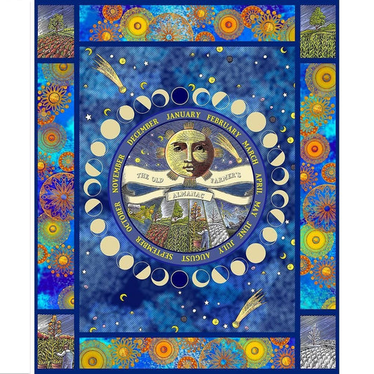 Old Farmer's Almanac Celestial 36" Panel 10330 Cotton Woven Panel