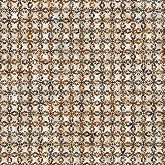 Paradox by Dan Morris Connecting Diamonds Cream 28015E Cotton Woven Fabric