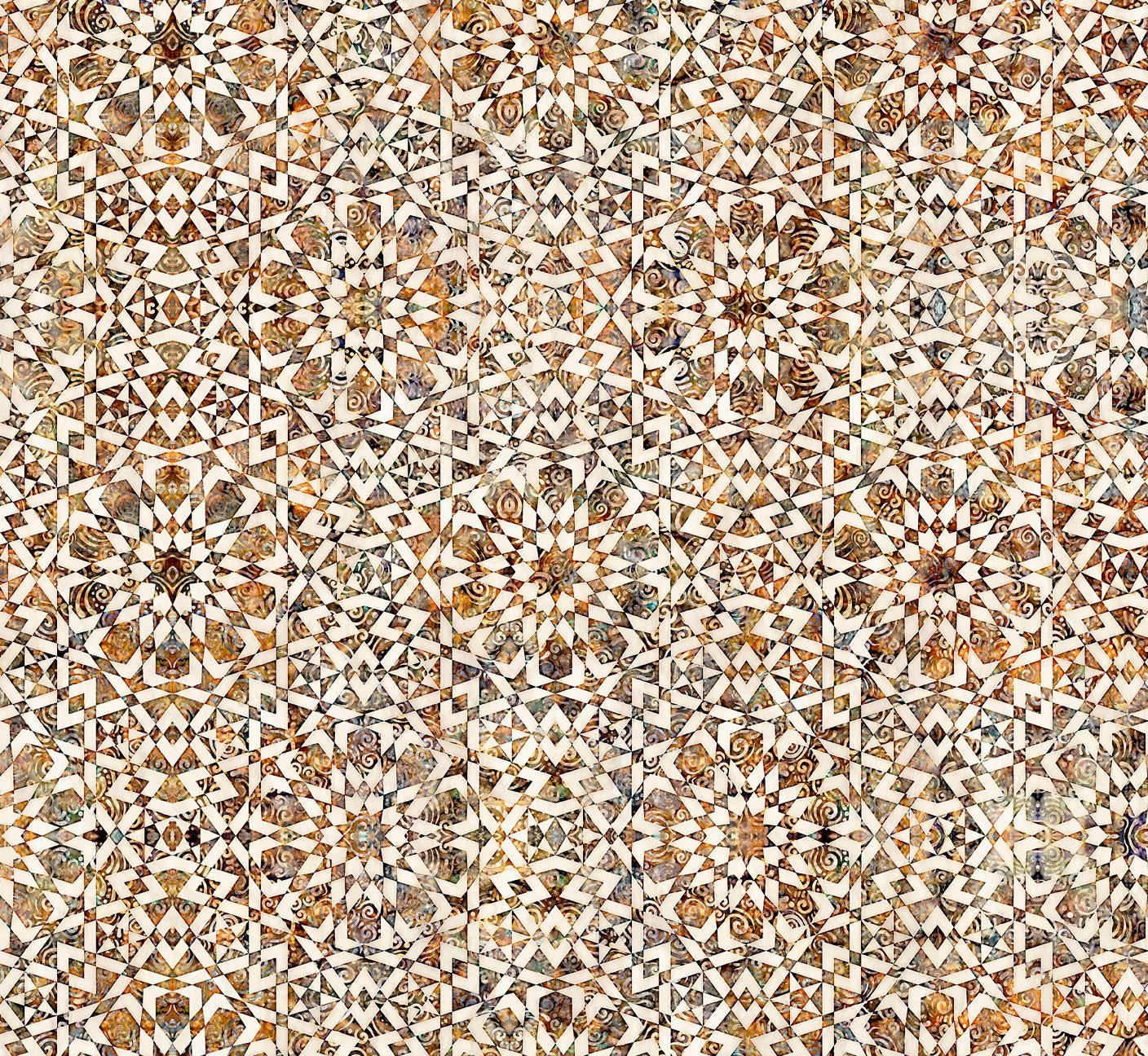 Paradox by Dan Morris Mandalas Cream 28008E Cotton Woven Fabric