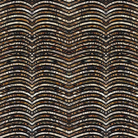 Paradox by Dan Morris Wavy Stripe Black 28014J Cotton Woven Fabric