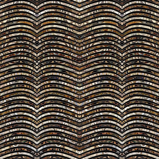 Paradox by Dan Morris Wavy Stripe Black 28014J Cotton Woven Fabric
