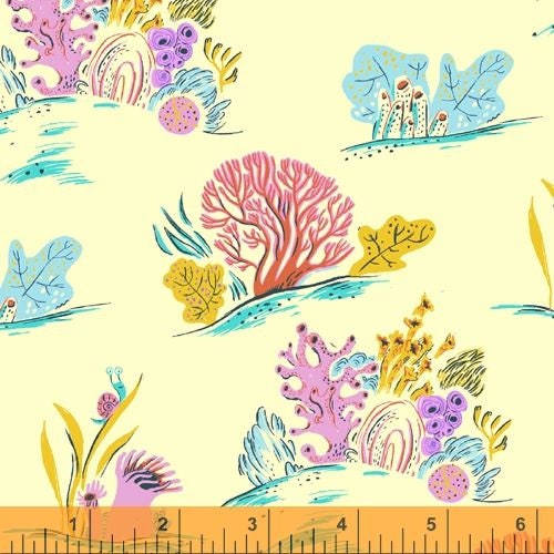 Malibu by Heather Ross Coral 52147-10 Cotton Woven Fabric