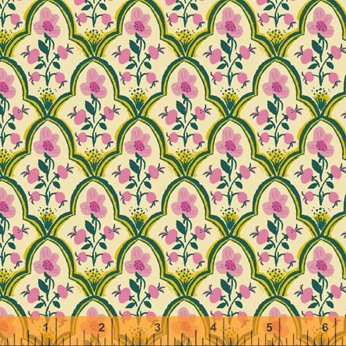 Malibu by Heather Ross Wood Block 52151-7 Cotton Woven Fabric