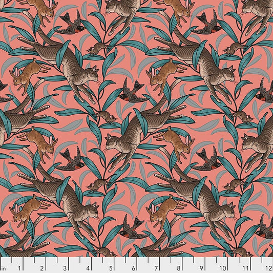 Cat Tales by Rachel Hauer On The Prowl Nectar PWRH003.NECTAR Cotton Woven Fabric