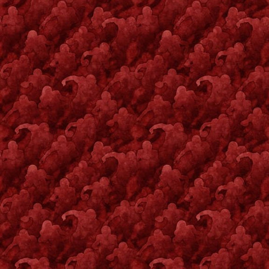 Football Novelteenies by Dan Morris Football Player Blender Brick 27987M Cotton Woven Fabric