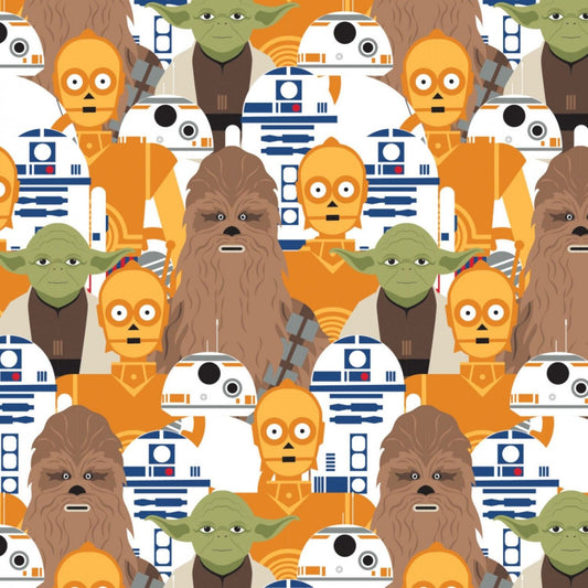 Licensed Star Wars Character Packed 73011104-1 Cotton Woven Fabric