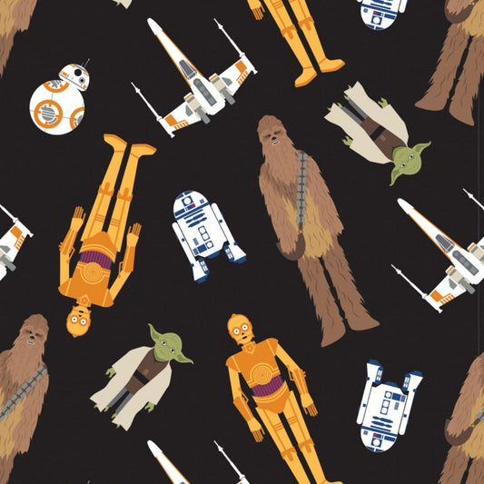 Licensed Star Wars Character Toss 73011106-2 Cotton Woven Fabric