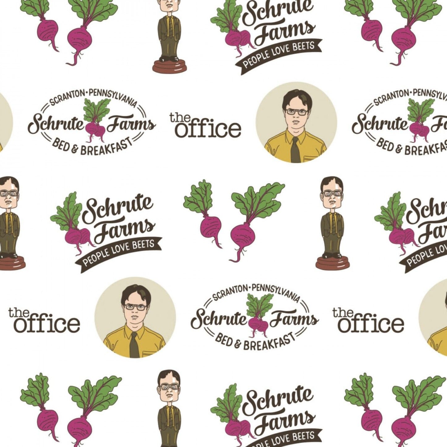 Licensed The Office Dwight Bobble 96090109-1 Cotton Woven Fabric