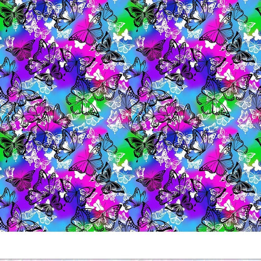 Butterflies in Flight Butterfly Ombre Wings 10347 Cotton Woven Fabric