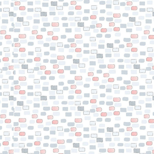 Believe in Magic by Eric Sturtevant Bricks White 5474-1 Cotton Woven Fabric