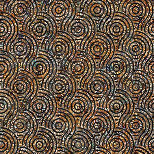 Paradox by Dan Morris Circle Geo Black 28010J Cotton Woven Fabric