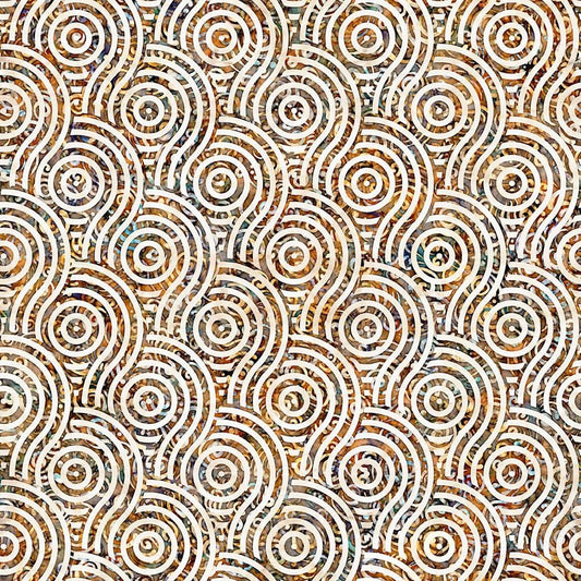 Paradox by Dan Morris Circle Geo Cream 28010E Cotton Woven Fabric