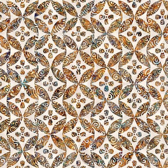 Paradox by Dan Morris Small Circle Geo Cream 28013E Cotton Woven Fabric