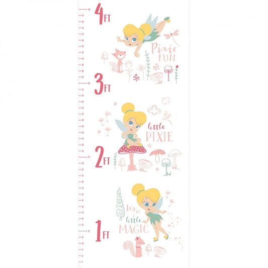 Peter Pan & Tinker Bell 18" Panel Tinker Bell Growth Chart 85400305P-1 Cotton Woven Panel