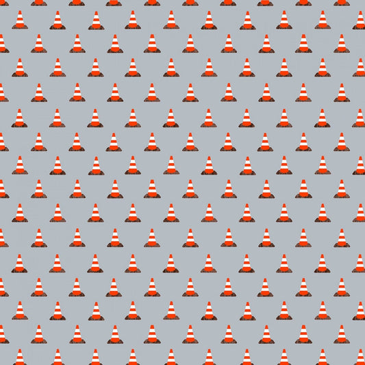 Work Zone by Whistler Studios Cones Grey 52268-5 Cotton Woven Fabric