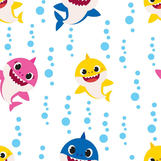 Licensed Baby Shark Baby Shark Family Bubble Blast 74385G550715 Cotton Woven Fabric