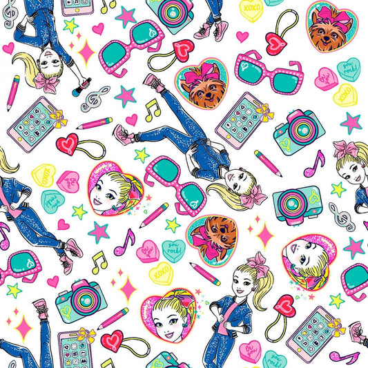 Licensed JoJo Tech Toss 73323A620715 Cotton Woven Fabric