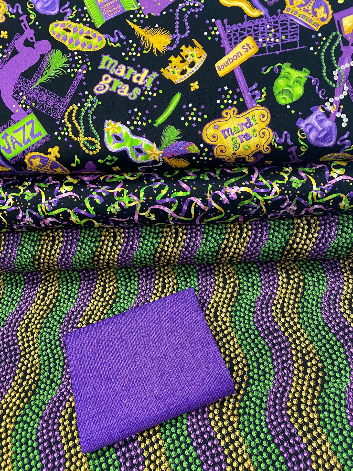 Mardi Gras Mix Basic Grape MIX-C7200 Cotton Woven Fabric