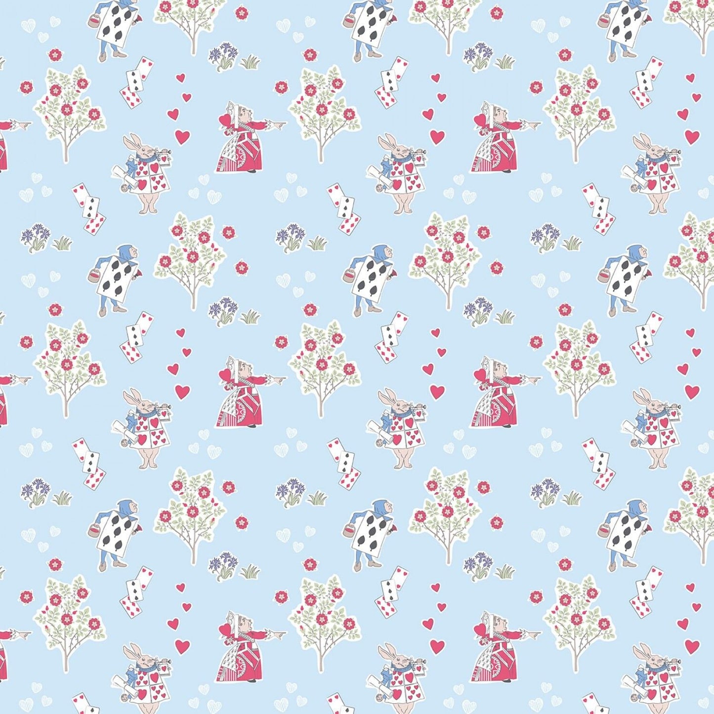 Alice in Wonderland by The V&A Company Queen of Hearts 2680C-02 Cotton Woven Fabric