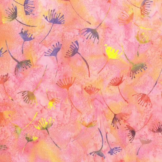 Fairy Dance Batik by Jacqueline de Jonge Pastel Batik 3033Q-X Cotton Woven Fabric