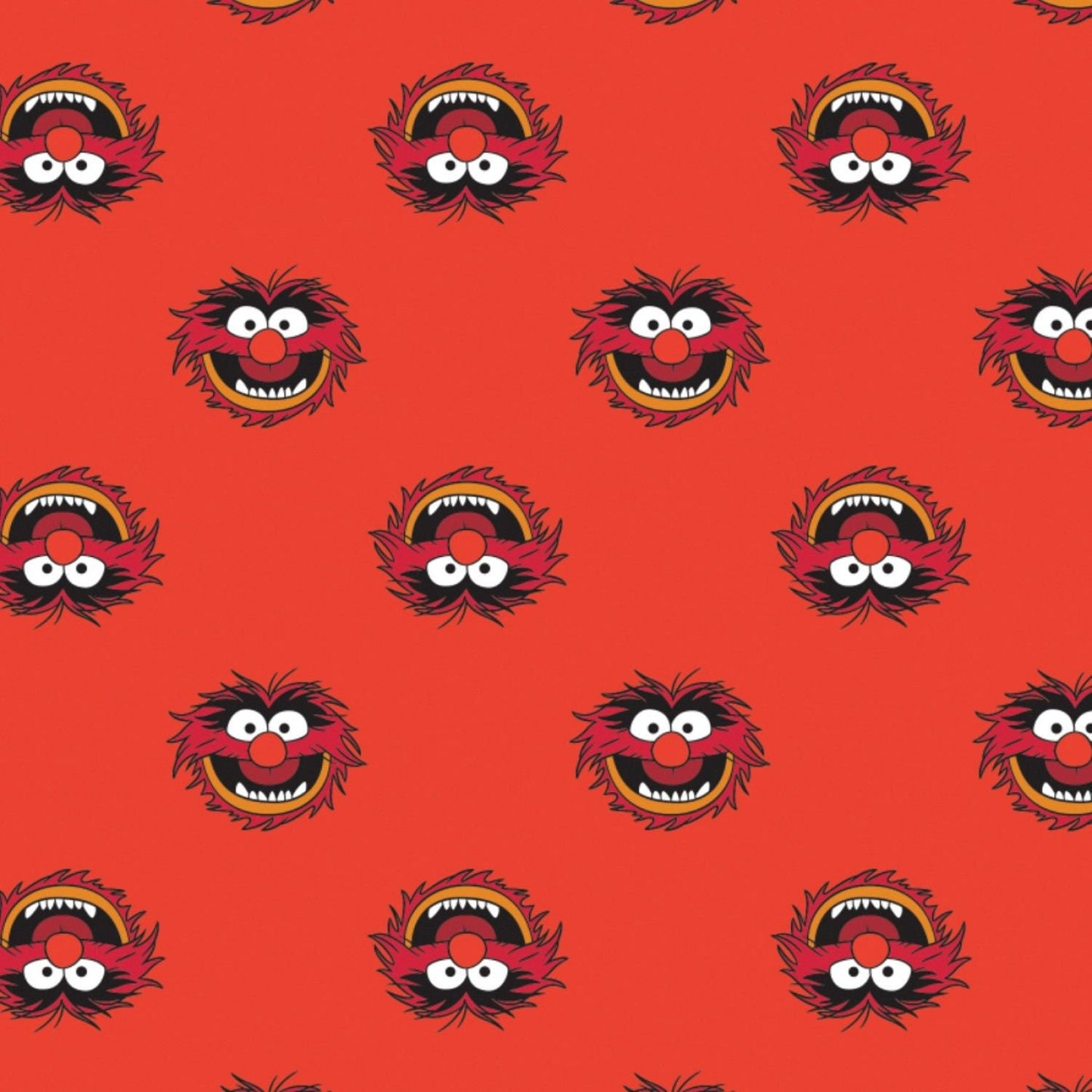 Licensed Disney The Muppets Animal Red 85320104-2 Cotton Woven Fabric