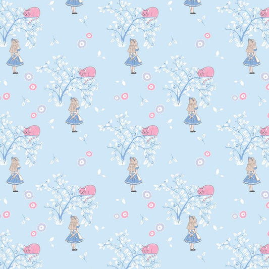 Alice in Wonderland by The V&A Company Cheshire Cat 2680C-05 Cotton Woven Fabric