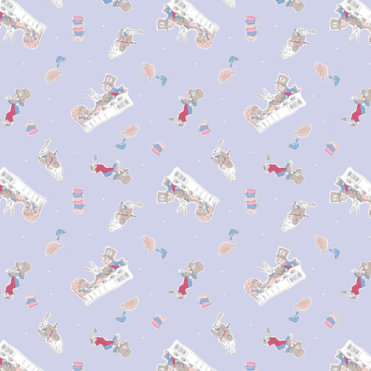 Alice in Wonderland by The V&A Company Mad Hatters Party 2680C-04 Cotton Woven Fabric