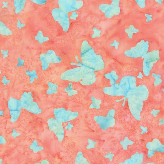 Fairy Dance Batik by Jacqueline de Jonge Coral Batik 3034Q-X Cotton Woven Fabric