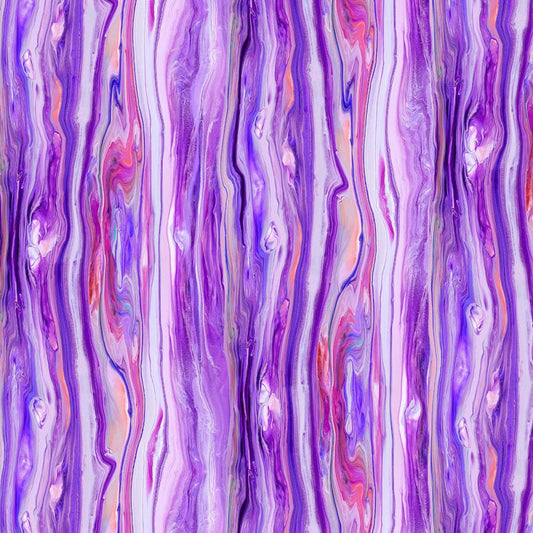 Fluidity 2 by PDR Ribbon Purple FLU24308-C Cotton Woven Fabric