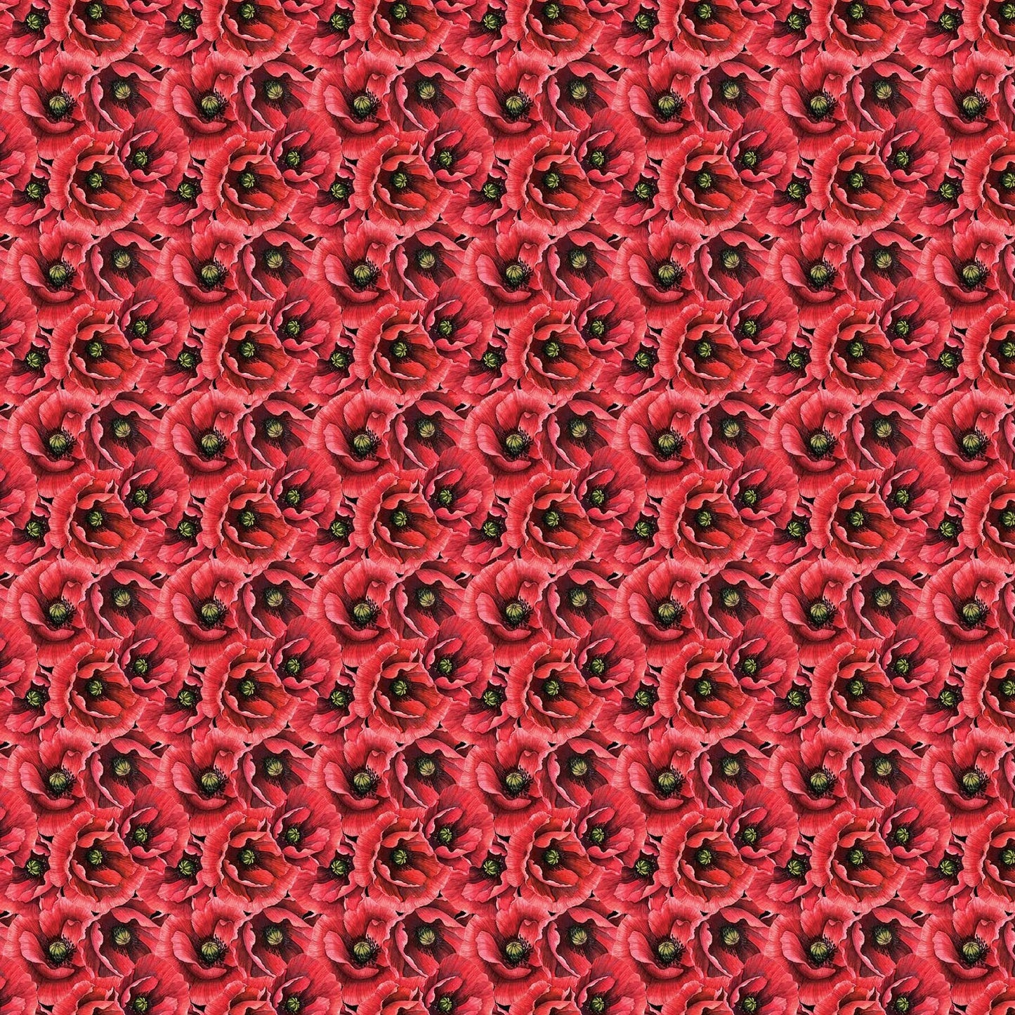 Ooh la la! by Michael Design Works Poppies 23605-99 Cotton Woven Fabric