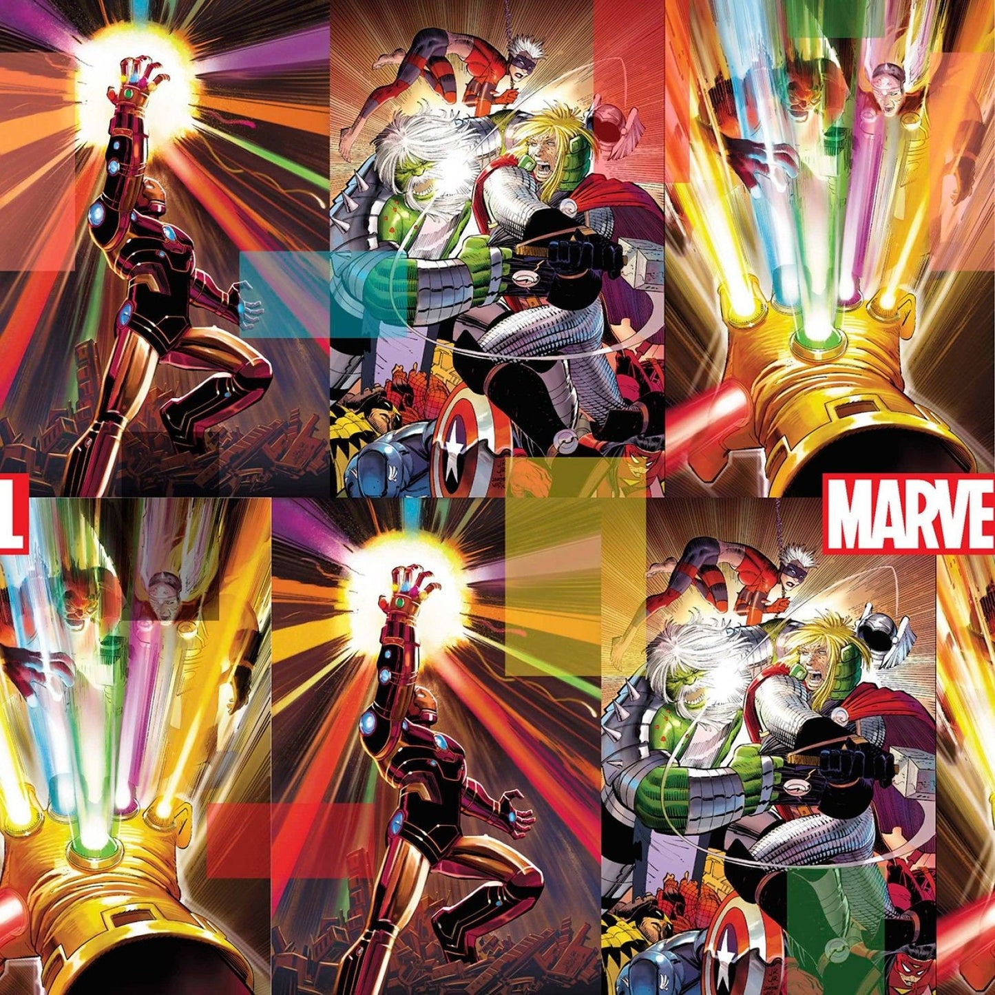 Licensed Marvel Energy 70999A620715 Digitally Printed Cotton Woven Fabric