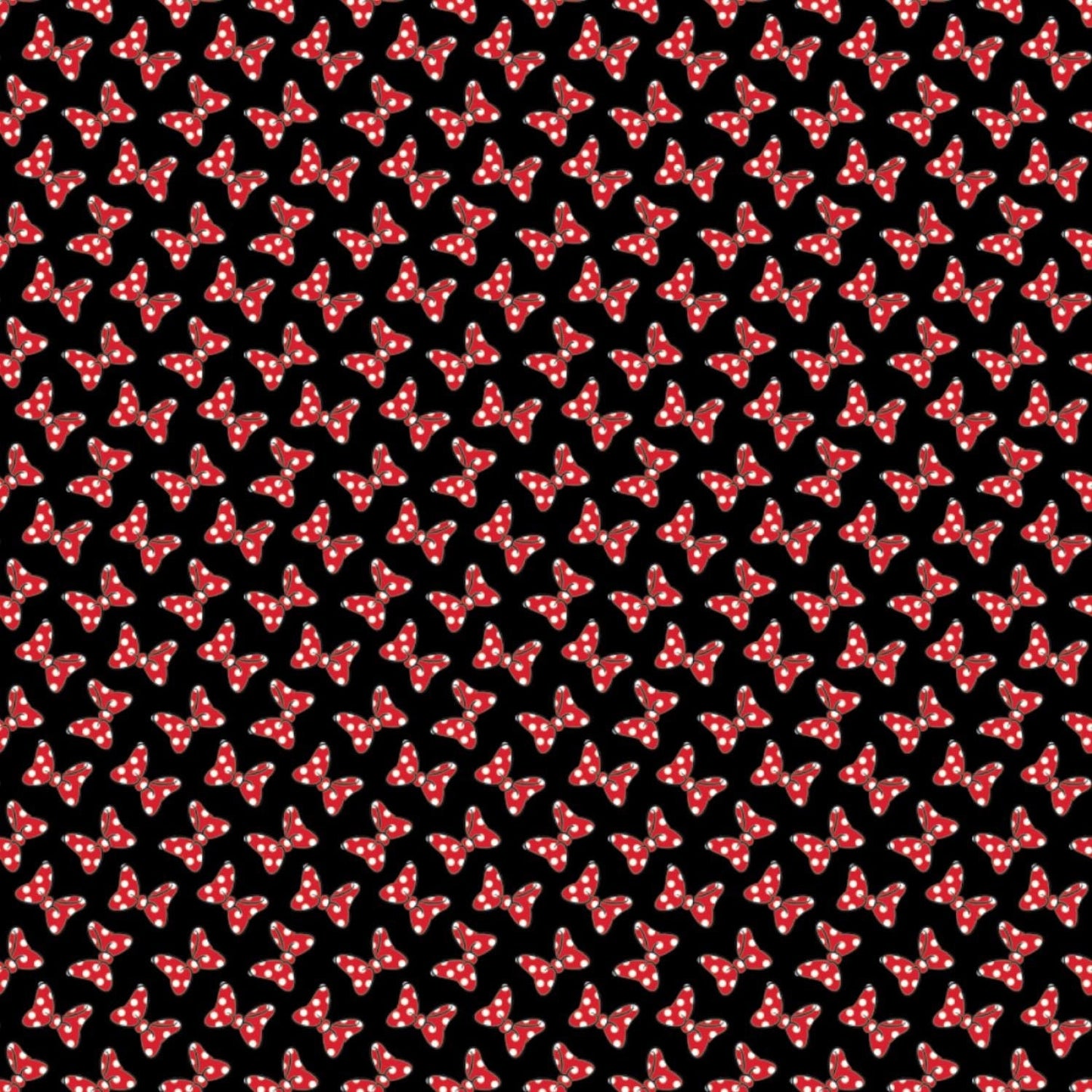 Licensed Disney Minnie Mouse Dot Couture Black 85271009-2 Cotton Woven Fabric