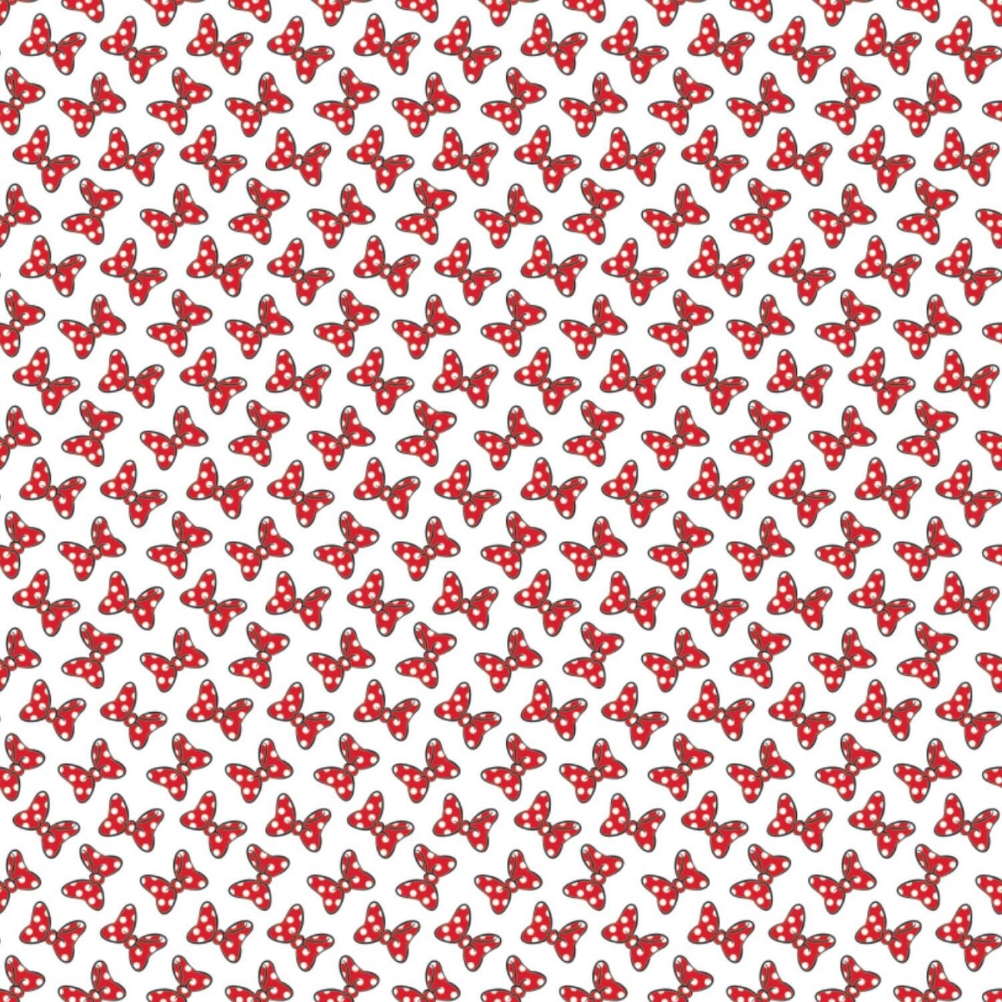 Licensed Disney Minnie Mouse Dot Couture White 85271009-1 Cotton Woven Fabric