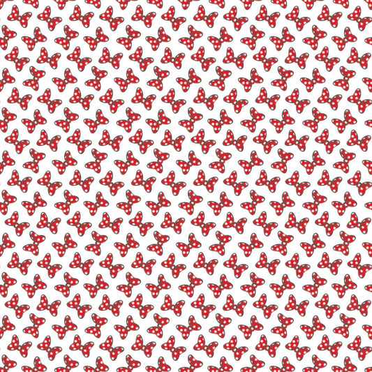 Licensed Disney Minnie Mouse Dot Couture White 85271009-1 Cotton Woven Fabric