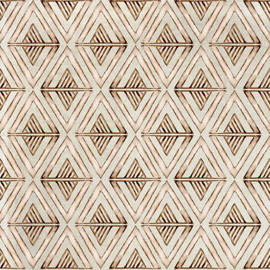 Buffalo Run by AJ's Watercolor Studio Geometric Ecru 1382-41 Cotton Woven Fabric