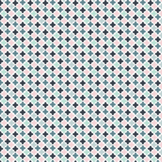 Floral Menagerie Geo 21192305-1 Cotton Woven Fabric