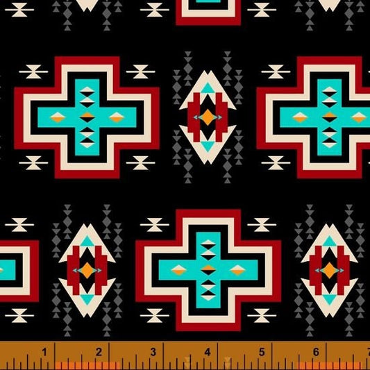 Spirit Trail by Whistler Studios Cruz Black 52449 2 Cotton Woven Fabrics