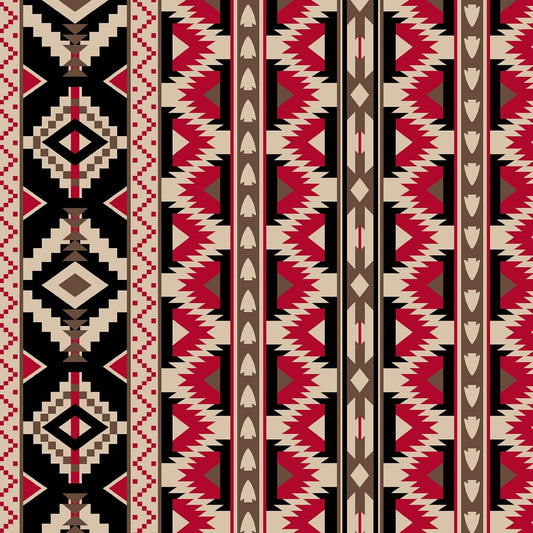 Spirit Trail by Whistler Studios Windrunner Red/Black 42877A 2 Cotton Woven Fabrics