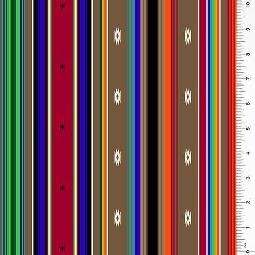 Spirit Trail by Whistler Studios Celebration Stripe Brown 52450-1 Cotton Woven Fabrics