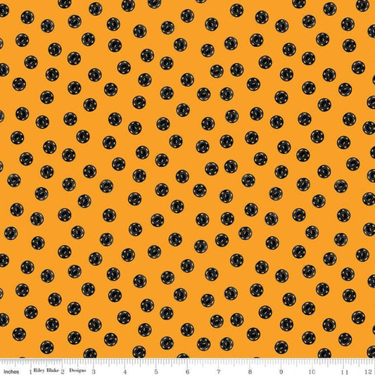 Old Made by J. Wecker Frisch Snap Dots Orange C10596-ORANGE Cotton Woven Fabric