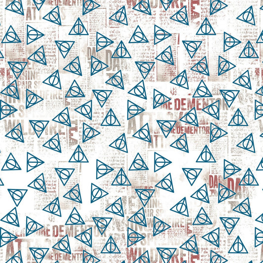 Licensed Harry Potter Deathly Hallows 23800516-1 Cotton Woven Fabric