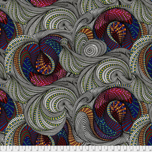 Bio Geo by Adrienne Leban Snail Garden PWAL003.MULTI Cotton Woven Fabric