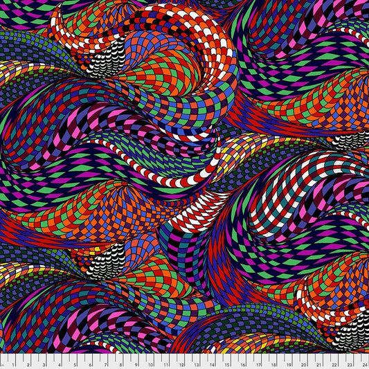 Bio Geo by Adrienne Leban Swimmingly PWAL002.MULTI Cotton Woven Fabric