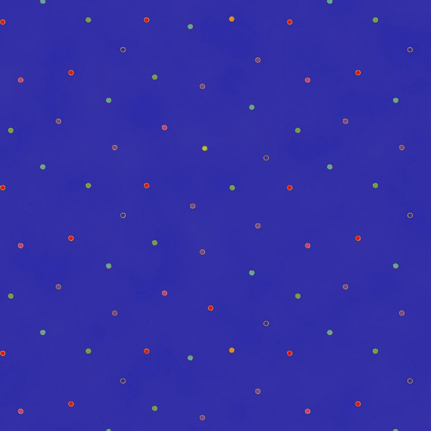 Celestial Magic by Laurel Burch Dots Dark Royal w/Metallic Y3167-92M Cotton Woven Fabric