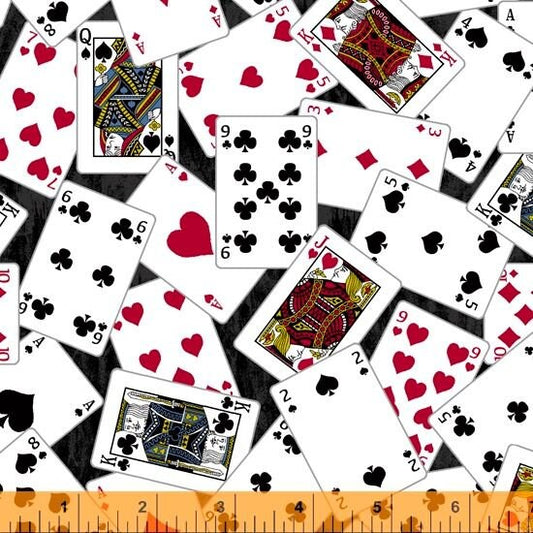 Man Cave by Rosemarie Lavin Playing Cards 52411-2 Cotton Woven Fabric