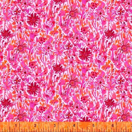 Alfie by Este MacLeod Spring Birds Pink 52298D-4 Digitally Printed Cotton Woven Fabric