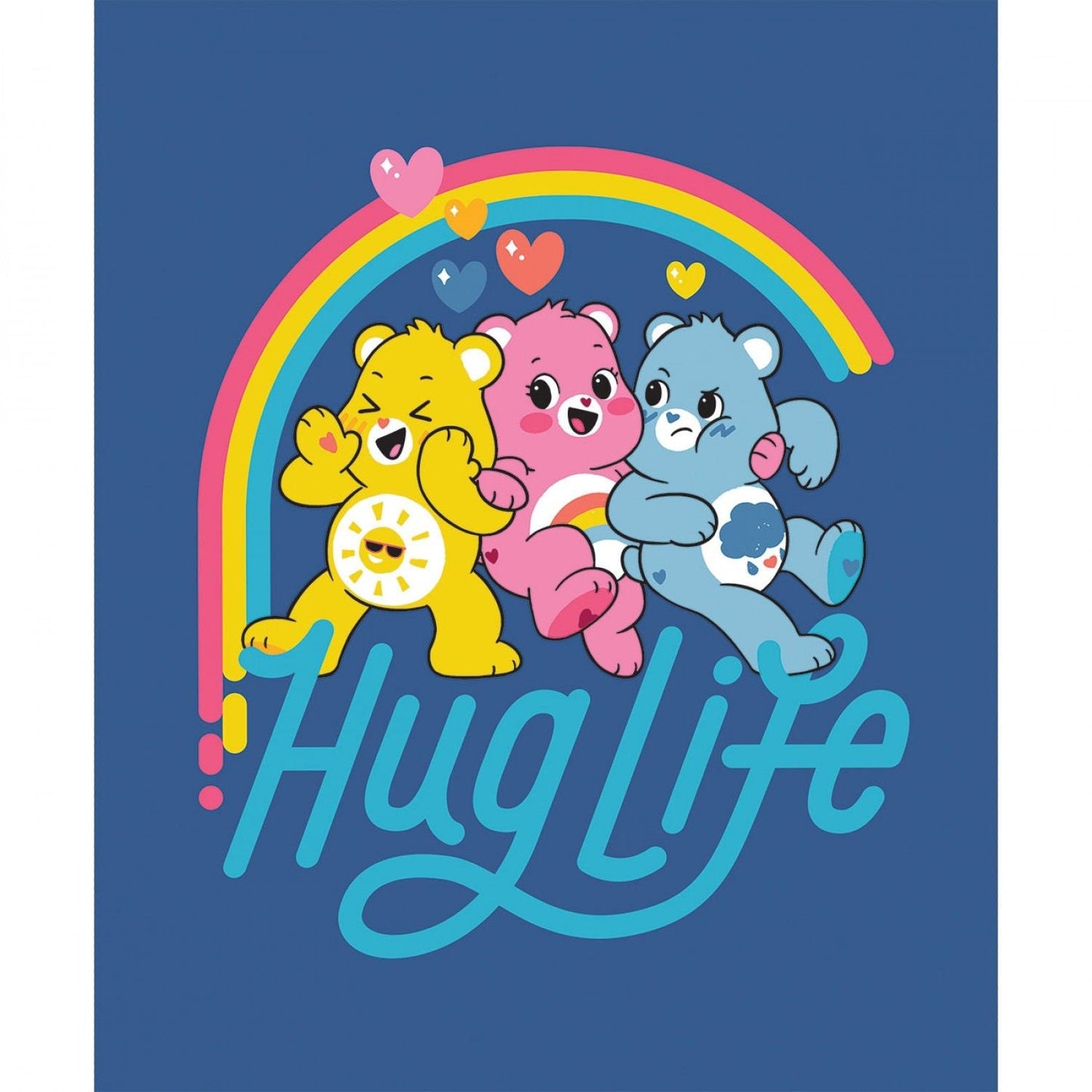 Licensed Care Bears Believe 36" Panel Hug Life 44010611P-1 Cotton Woven Panel