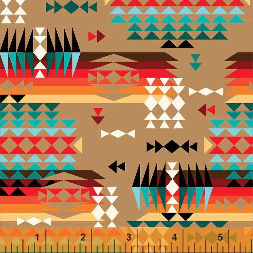 Spirit Trail by Whistler Studios Moutain Pass Tan 52447-1 Cotton Woven Fabrics